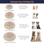 Cozy Donut Dog Bed for Anxiety Relief