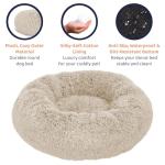 Cozy Donut Dog Bed for Anxiety Relief