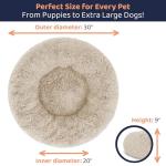 Cozy Donut Dog Bed for Anxiety Relief