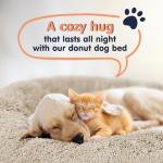 Cozy Donut Dog Bed for Anxiety Relief