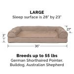 Furhaven Orthopedic Dog Bed with Removable Bolsters