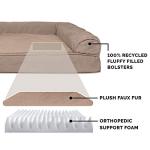 Furhaven Orthopedic Dog Bed with Removable Bolsters