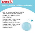 WEOK Heartbeat Puppy Toy for Calming Support