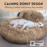PetJett Soft Plush Donut Bed for Dogs