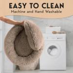 PetJett Soft Plush Donut Bed for Dogs