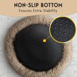 PetJett Soft Plush Donut Bed for Dogs