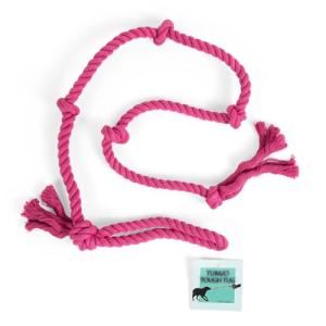 Tumbo Tough Pink Tug Rope Dog Toy - 5 ft