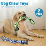 UPSKY Indestructible Dog Rope Toys for Aggressive Chewers