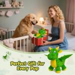 BBeary Plush Dragon Squeaky Toy for Dogs