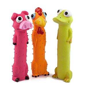 Chiwava 3-Pack Squeaky Latex Dog Toys