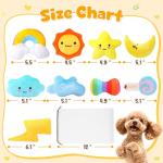 KIPRITII Squeaky Plush Dog Toys for Puppies