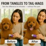 Poodle Dematting Comb for Dogs and Cats