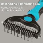 Bailey Dematting Comb for Dogs and Cats