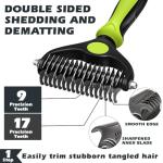 Self Cleaning Slicker Brush & Grooming Rake Set