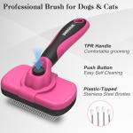 Self-Cleaning Slicker Brush for Dogs and Cats