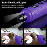 Bousnic Quiet Dog Nail Grinder with LED Light
