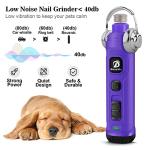 Bousnic Quiet Dog Nail Grinder with LED Light