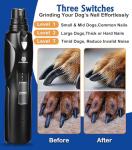Petsaunter Quiet 2-Speed Dog Nail Grinder with LED