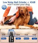 Petsaunter Quiet 2-Speed Dog Nail Grinder with LED