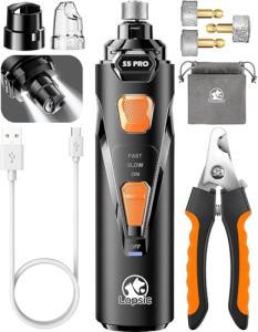 Quiet Dog Nail Grinder with LED Lights