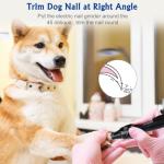 Petsaunter Quiet 2-Speed Dog Nail Grinder with LED