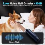 Rechargeable Quiet Dog Nail Grinder and Clipper Kit