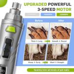 CADOLS 2-in-1 Dog Nail Grinder and Clipper