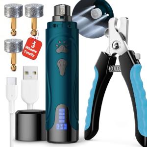 YABIFE Electric Dog Nail Trimmer and Grinder Kit