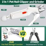 2-in-1 Nail Clippers for Dogs and Cats