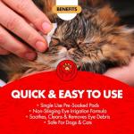 Gentle Eye Wash Pads for Dogs and Cats