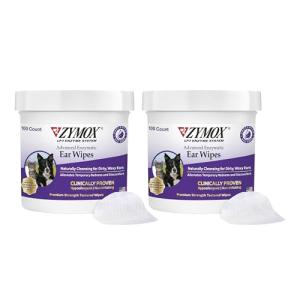 Zymox Ear Wipes for Dogs and Cats - 100 Count