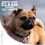 VetWELL Dog Ear Wipes for Odor Control - 100 Count