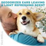VetWELL Dog Ear Wipes for Odor Control - 100 Count