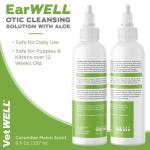 VetWELL Ear Cleaner for Dogs and Cats, 8 oz