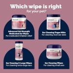 Vetnique Ear Wipes for Dogs & Cats - 100ct