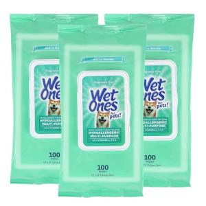 Fragrance-Free Dog Wipes with Vitamins, 300 Count