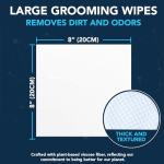 NOVEHA Odor Eliminating Dog Grooming Wipes 120PCs
