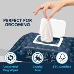 NOVEHA Odor Eliminating Dog Grooming Wipes 120PCs