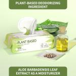 400 Plant-Based Unscented Dog Wipes for Hygiene