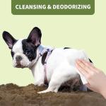400 Plant-Based Unscented Dog Wipes for Hygiene