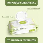 400 Plant-Based Unscented Dog Wipes for Hygiene