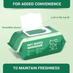 400 Unscented Thick Dog Wipes for Paws and Body
