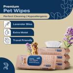 Plant-Based Lavender Dog Wipes - 400 Pack
