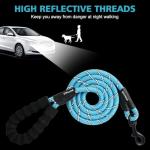 Reflective Rope Dog Leash with Padded Handle