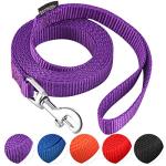 6 FT Purple Dog Leash with Easy Collar Hook