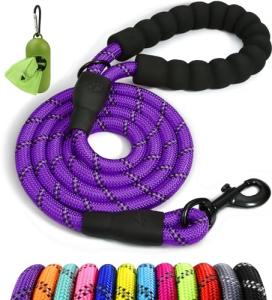 Taglory 6 FT Rope Leash for Medium Large Dogs