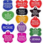 Personalized Anodized Metal Pet ID Tags