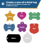 Personalized Anodized Metal Pet ID Tags