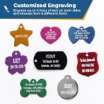 Personalized Anodized Metal Pet ID Tags