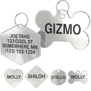 Personalized Stainless Steel Pet ID Tags for Dogs